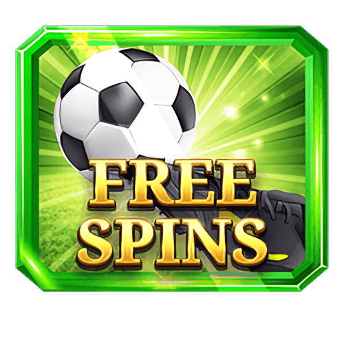 Green Free Spins football symbol from World Football Fortunes