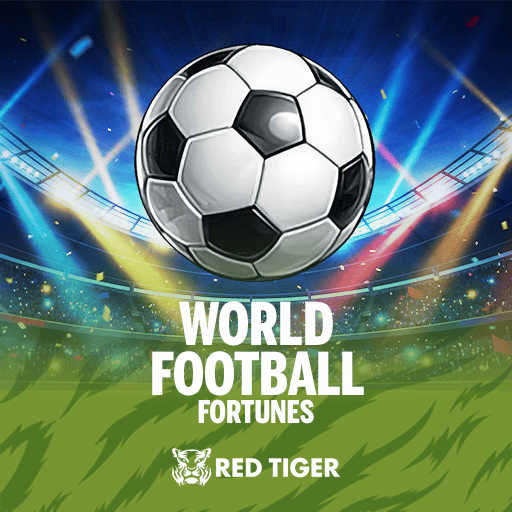 World Football Fortunes logo over a football goal and stadium