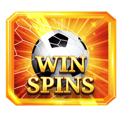 Orange Win Spins football symbol with goal net